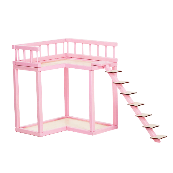 Dollhouse Balcony - Pink - LoveStyle World
