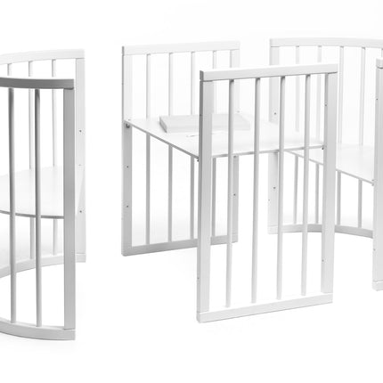 Round Baby Crib OLIN - White