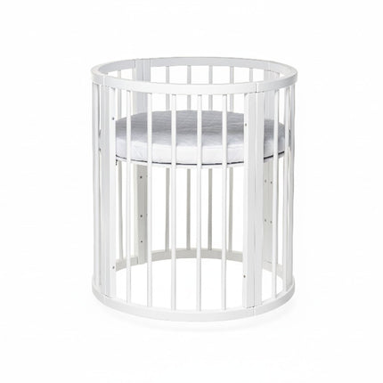 Round Baby Crib OLIN - White