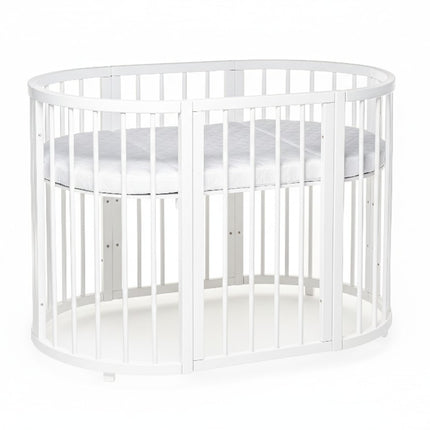 Round Baby Crib OLIN - White