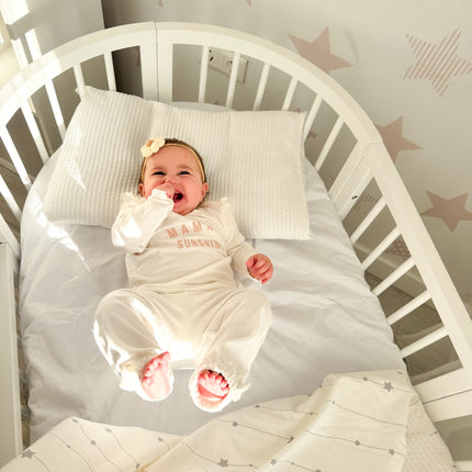 Round Baby Crib OLIN - White