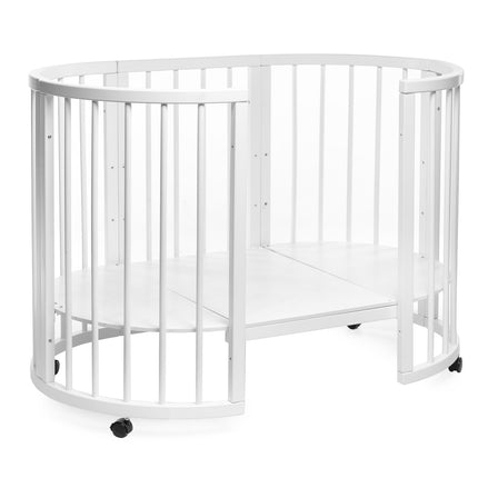 Round Baby Crib OLIN - White