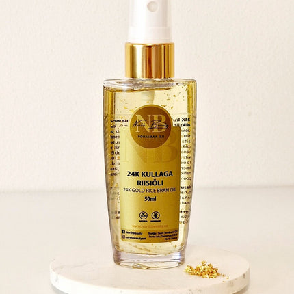 24K Gold Rice Oil, 50ml