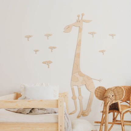 Safari Giraffe – Wooden Wall Decoration