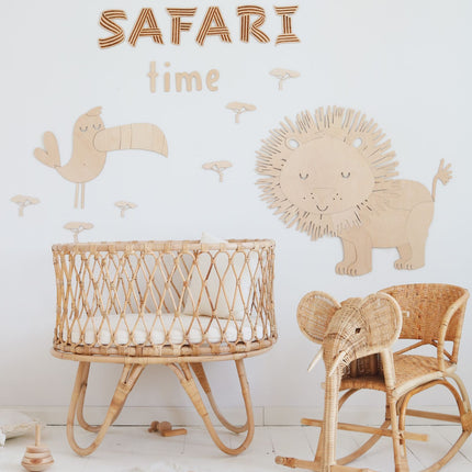 Safari Lion – Wooden Wall Decoration