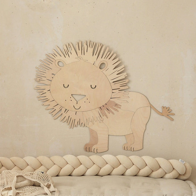 Safari Lion – Wooden Wall Decoration