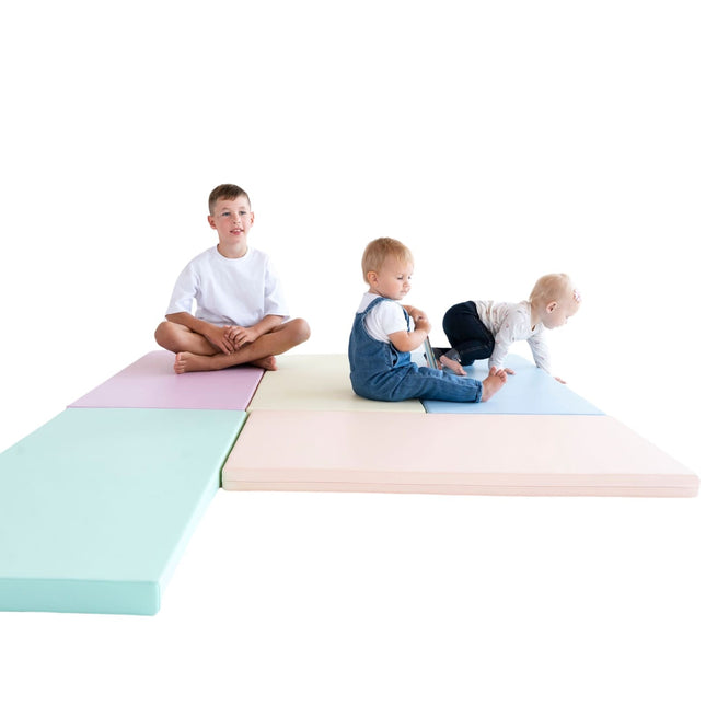 Safety and Comfort 5 Mat Set - Pastel - LoveStyle World
