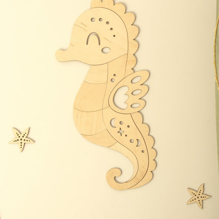 Wooden Wall Decoration - Seahorse
