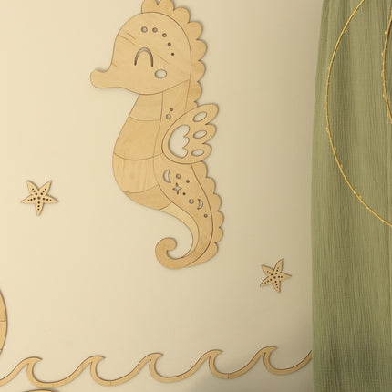 Wooden Wall Decoration - Seahorse