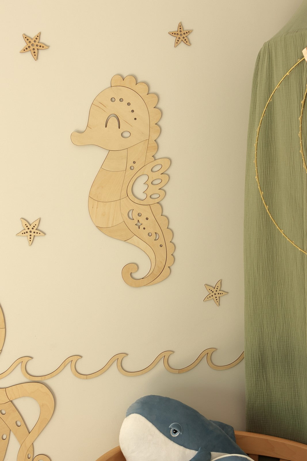 Wooden Wall Decoration - Seahorse
