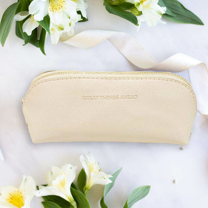 Pencil Case Great Things Ahead - Beige