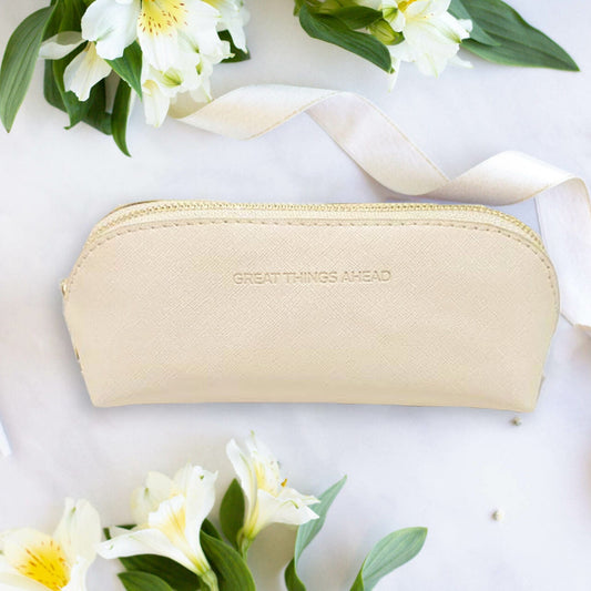 Pencil Case Great Things Ahead - Beige