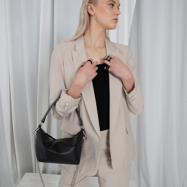 Soft Leather Baguette Handbag Selena