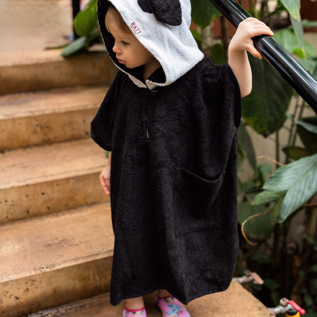 Short-Sleeve Poncho PANDA - For TODDLERS (Size 82/86-116)