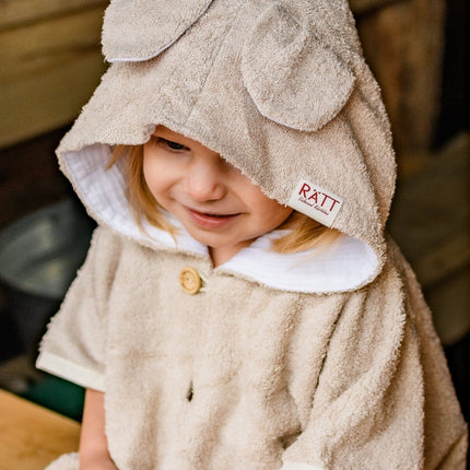 Short-Sleeve Poncho TEDDY - For TODDLERS (Size 82/86-116)