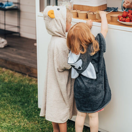 Short-Sleeve Poncho WOLF - For TODDLERS (Size 82/86-116)