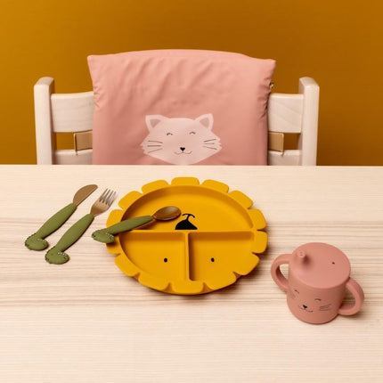Silicone Divided Suction Plate for Kids - Mr. Lion