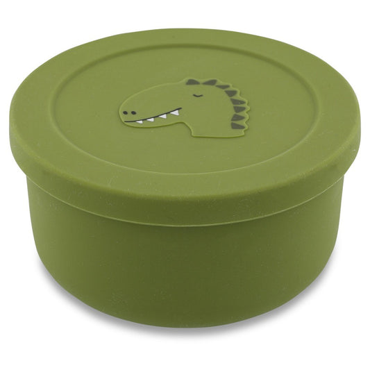 Silicone Snack Container with Lid - Mr. Dino
