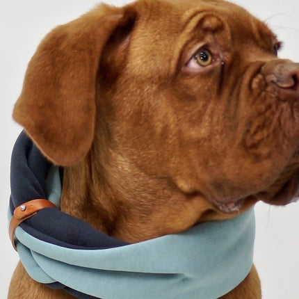 Simo Neck Warmer - Turquoise & Iron 
