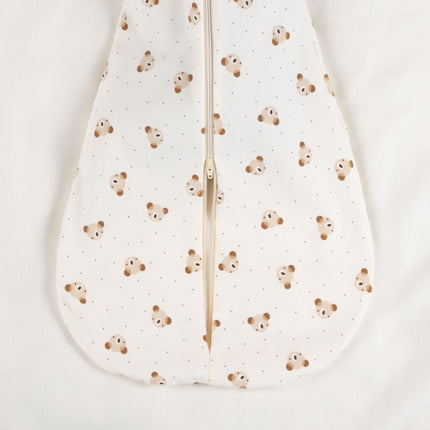 Baby Swaddle and Sleeping Bag 0.5 TOG – Beige / White