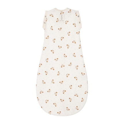 Baby Swaddle and Sleeping Bag 0.5 TOG – Beige / White