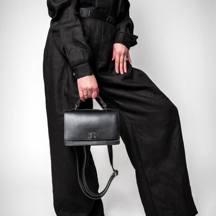  Small Briefcase Handbag - Black
