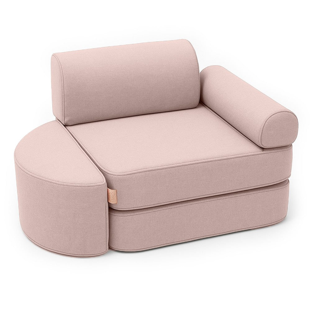 Small Indoor/Outdoor Outzy Pocket Sofa For Children - Rosy Dune Pink