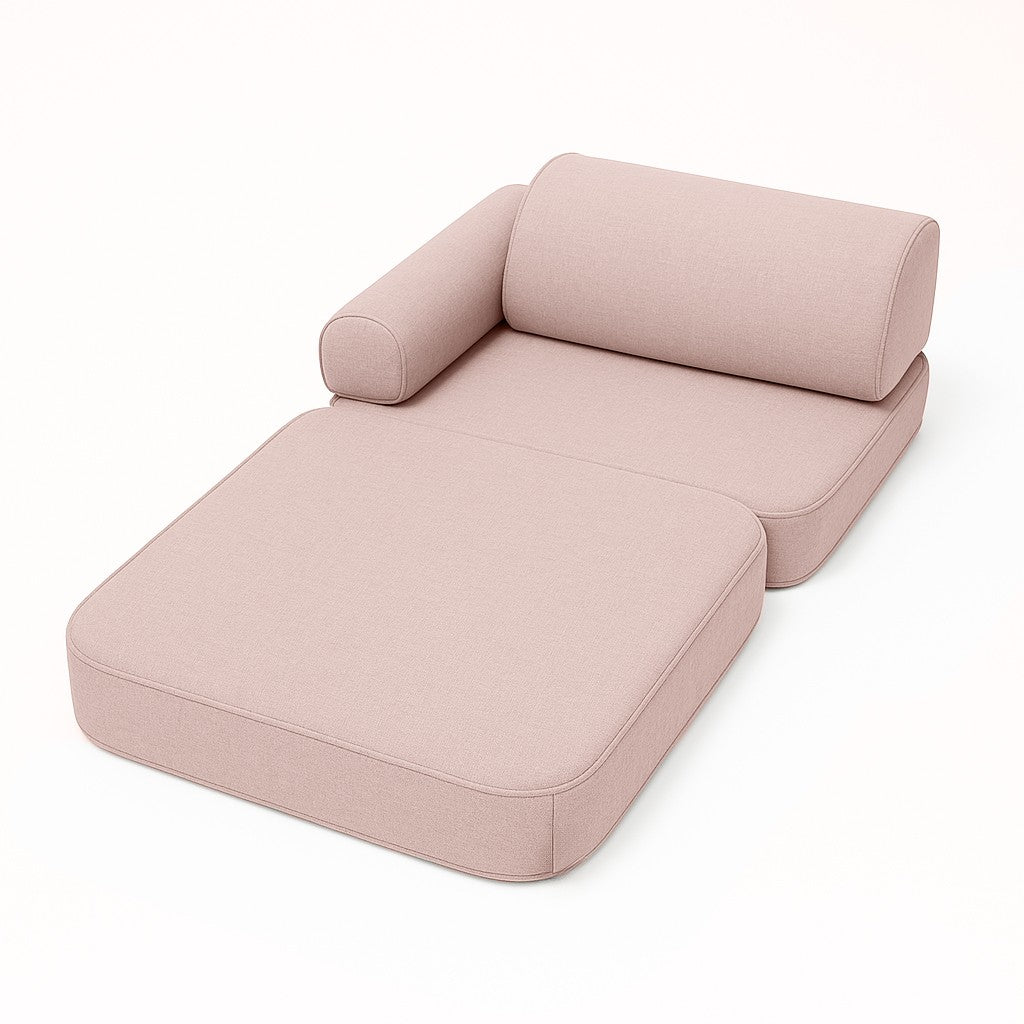Small Indoor/Outdoor Outzy Pocket Sofa For Children - Rosy Dune Pink