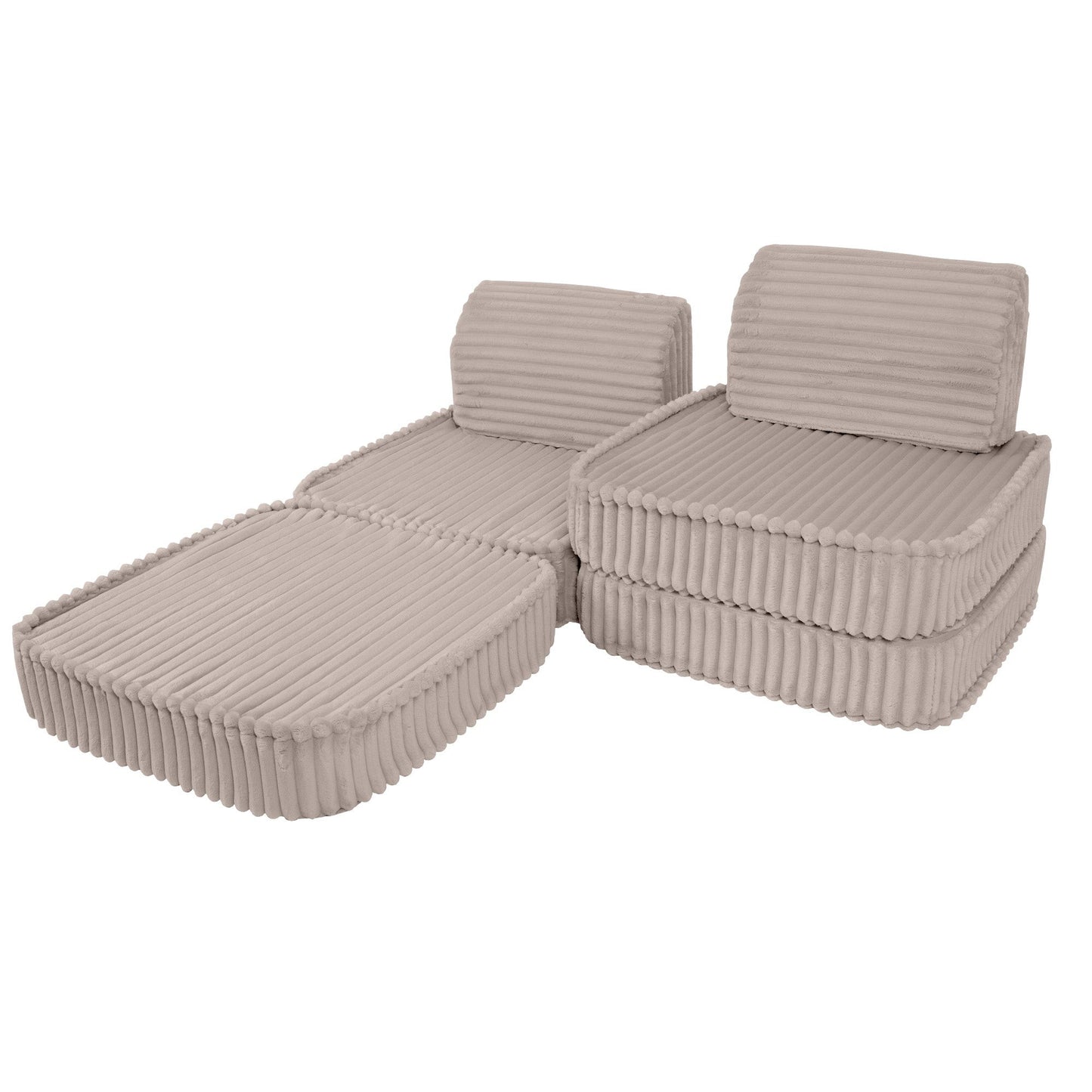 Small Modular Sofa for Kids - Churros Beige