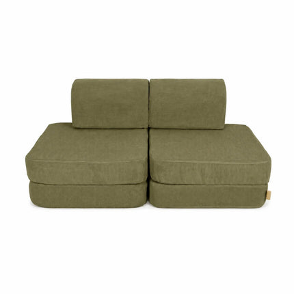 Small Modular Sofa for Kids - Slimcord Lime