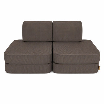Small Modular Sofa for Kids - Slimcord Taupe