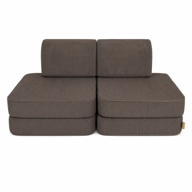Small Modular Sofa for Kids - Slimcord Taupe