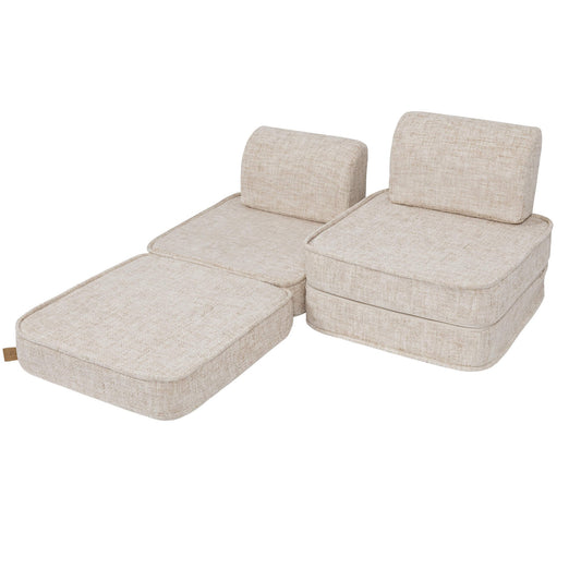 Small Modular Sofa for Kids - Tangle Marshmellow Beige