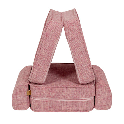 Small Modular Sofa for Kids - Tangle Bubblegum Pink
