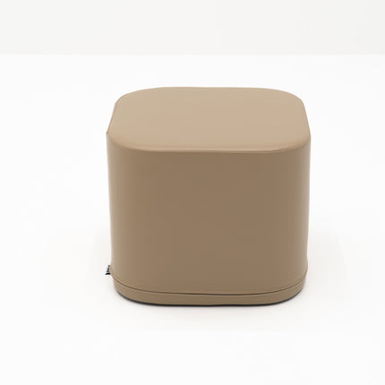 Small Play Pouf Cube - Beige