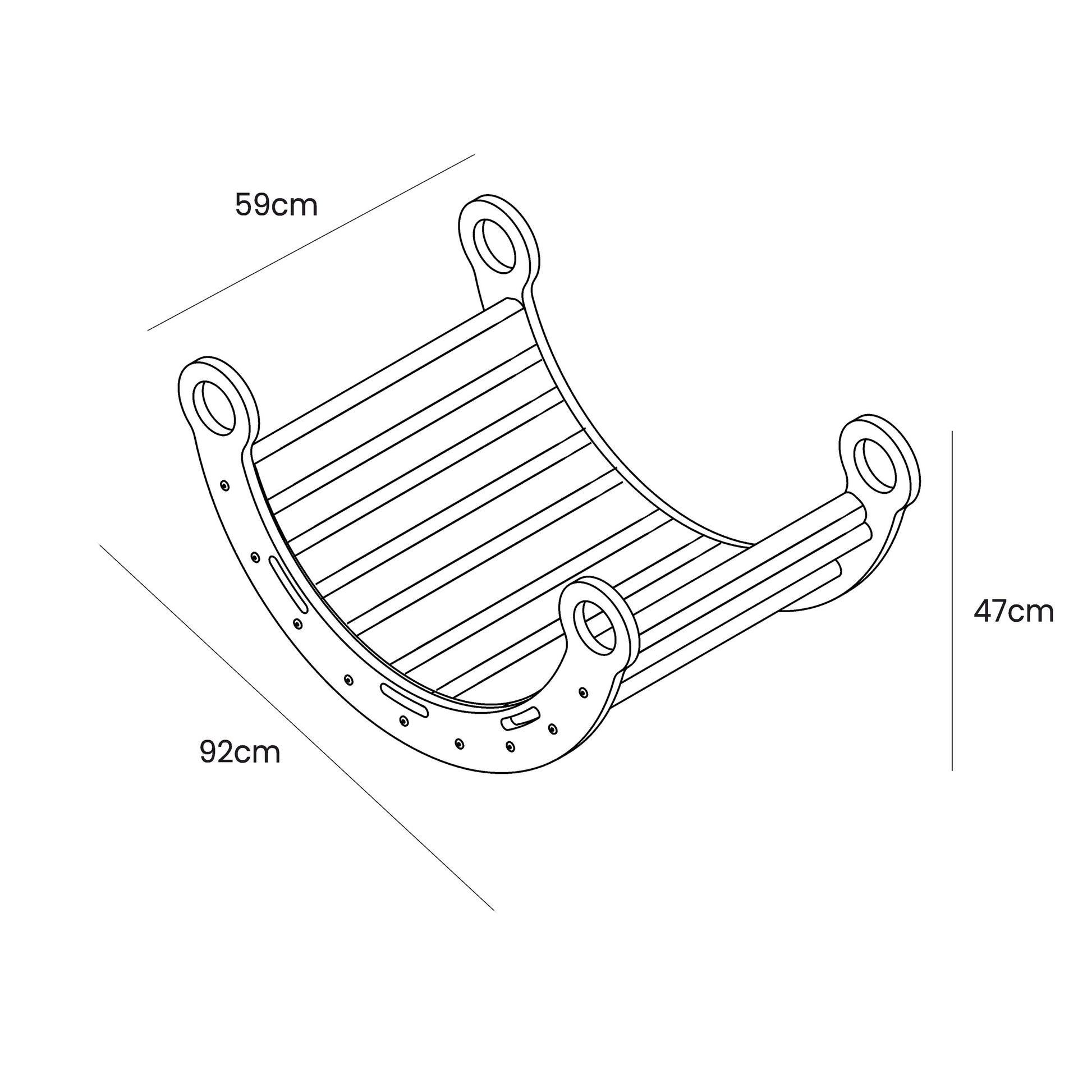Snug Rocker for Kids - Tan Beige Pillow