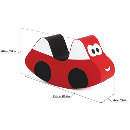 Soft Play Ride On Toy - Red Car