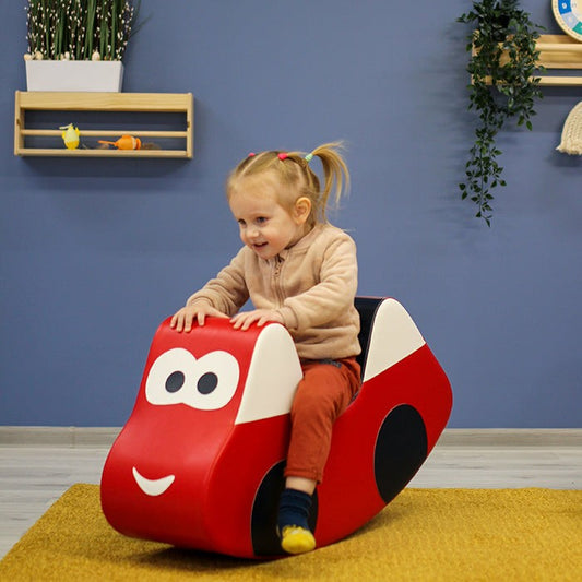 Soft Play Ride On Toy - Red Car