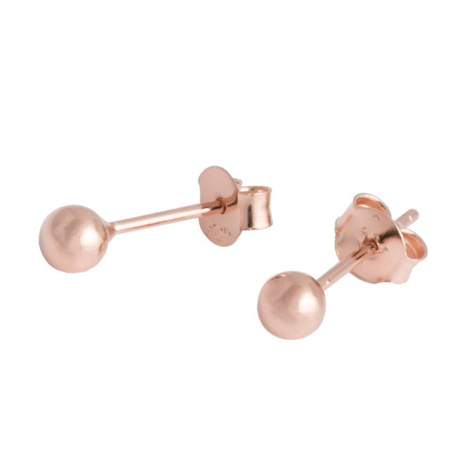 Sphere Earrings - Rose Gold and Silver