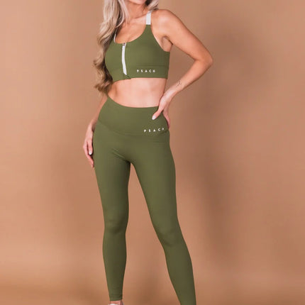 Sports Bra 'Olive Green'