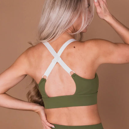 Sports Bra 'Olive Green'