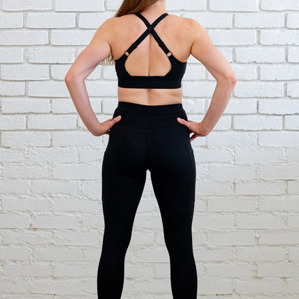Sports Bra 'Zipper Heaven' Black