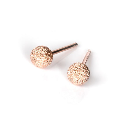 Stardust Ball Earrings - Rose Gold and Silver