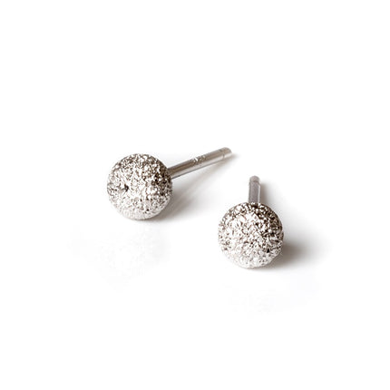Stardust Ball Earrings - Rose Gold and Silver