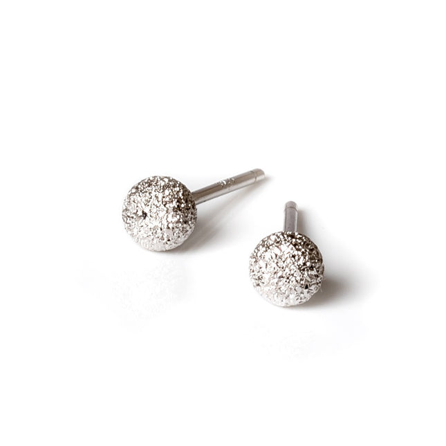 Stardust Ball Earrings - Rose Gold and Silver