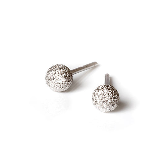 Stardust Ball Earrings - Rose Gold and Silver