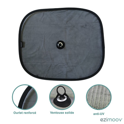 Sun Shade Suction Cup Window x2