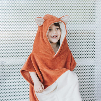 Surffoxy Kids Bath Poncho - Orange