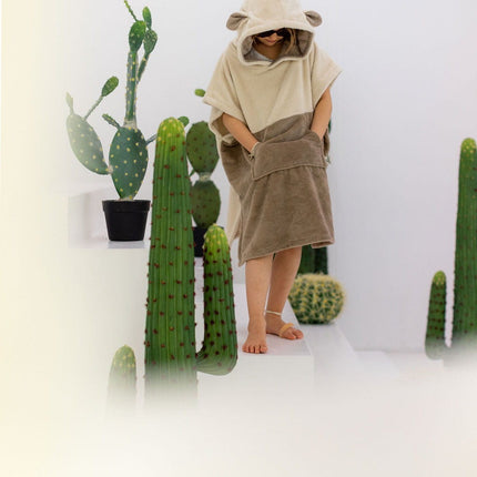 Surfsheep Kids Bath Poncho - Beige