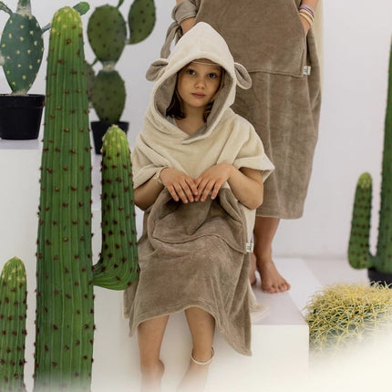 Surfsheep Kids Bath Poncho - Beige